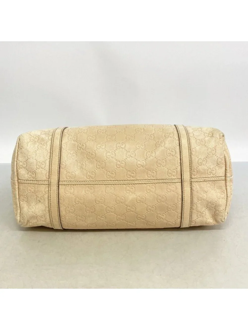 Gucci Tote Guccissima Leather Beige Champagne Gold